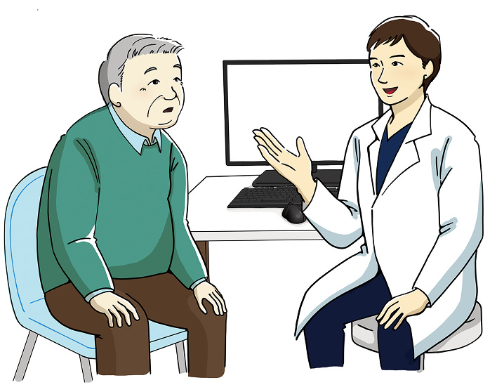 相談する男性のイメージ画像